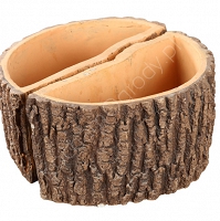 Donice ceramiczne Półpień jesionu 2szt.