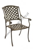 Krzesło ogrodowe aluminiowe 61x45x91cm Bronze