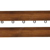 Listwa boczna do tarasów drewnianych 30cm akacja 2szt