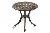 Stół ogrodowy aluminiowy okrągły średnica 50cm wysokość 48cm Bronze