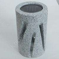 Ogrodowa lampa solarna LED, kamienna, granitowa Konar LKA7