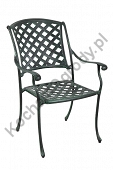Krzesło ogrodowe aluminiowe 61x45x91cm Green