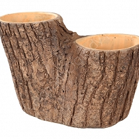 Donica ceramiczna Podwójny pień wiązu